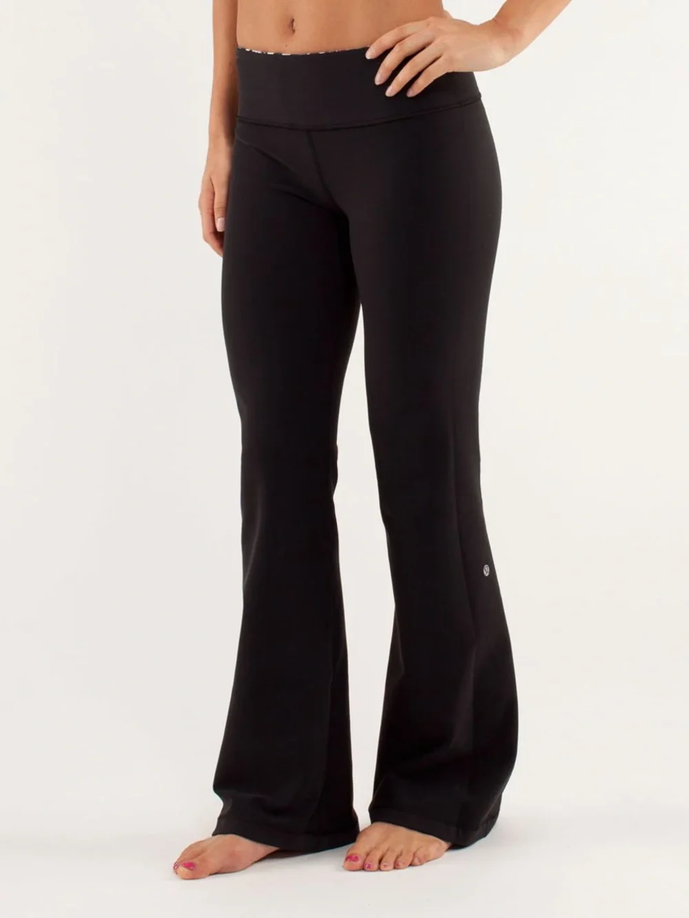 Vintage Lululemon Groove Pant (Regular) in Black/Laceoflage Polar Cream Black 8